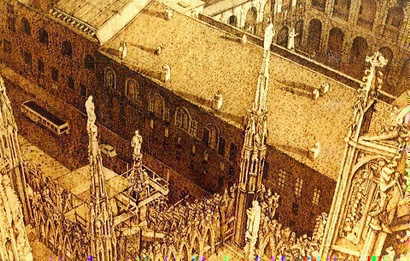 Angelo and Mary Virginia Marelli pyrographs